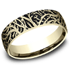 14kt Yellow Gold Enchanted Forest Wedding Band 6.5mm
