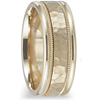 14kt Yellow Gold 8mm Hammered Wedding Band