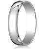 14kt White Gold 5mm Light Oval Wedding Band