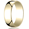 14kt Yellow Gold 7mm Light Oval Wedding Band