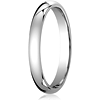 14kt White Gold 3mm Comfort Fit Wedding Band