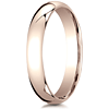 4mm 14kt Rose Gold Comfort Fit Wedding Band