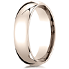 6mm 14kt Rose Gold Comfort Fit Wedding Band