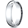 14kt White Gold 6mm Light Comfort Fit Wedding Band