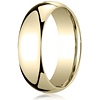 14kt Yellow Gold 7mm Comfort Fit Wedding Band 