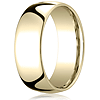 14kt Yellow Gold 8mm Comfort Fit Wedding Band