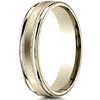 14kt Yellow Gold 4mm Satin Patterned Wedding Band