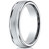 Platinum 6mm Wedding Band with Heavy Milgrain