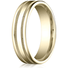14kt Yellow Gold 6mm Patterned Wedding Band