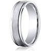 Cobalt Chrome 6mm Wedding Band with Rounded Edges