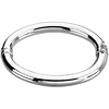 Sterling Silver 7in Hollow Hinged Bangle Bracelet 8mm