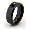 8mm Flat Black Ceramic Beveled Edge Ring