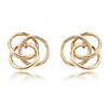 14k Yellow Gold Eternal Love Knot Earrings