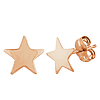 14k Rose Gold Star Stud Earrings