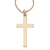 14k Yellow Gold Classic Cross Necklace
