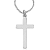 14k White Gold Classic Cross Necklace