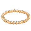14k Yellow Gold Expandable Bead Bracelet