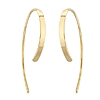 14k Yellow Gold Flat Sweep Threader Earrings