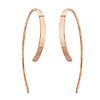 14k Rose Gold Flat Sweep Threader Earrings