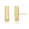 14k Yellow Gold Small Bar Stud Earrings