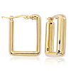 14k Yellow Gold Small Square Hoop Earrings