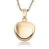 14k Yellow Gold Tapered Pebble Necklace