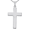 Sterling Silver Classic Latin Cross Necklace
