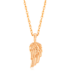 14k Yellow Gold Single Angel's Wing Necklace