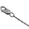 14kt White Gold 1mm Lasered Titan Rope Chain