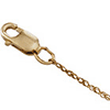 14kt Yellow Gold 1mm Lasered Titan Rope Chain