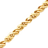 14kt Yellow Gold 1mm Twisted Wheat Chain