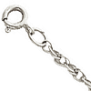 14kt White Gold 1.5mm Rope Chain