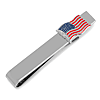 Waving American Flag Tie Bar