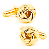 Gold Mixed Metal Knot Cufflinks