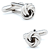 Silver Mixed Metal Knot Cufflinks