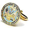 Stainless Steel US Army Seal Cufflinks