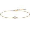 Aurelie Gi CLOVER 14k Yellow Gold Diamond Bracelet