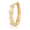 Aurelie Gi VELA 14k Yellow Gold .05 ct tw Lab Grown Diamond Huggie Hoop Earring