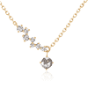 Aurelie Gi 14k Yellow Gold Gray Diamond and White Sapphire Constellation Necklace