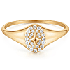 Aurelie Gi GALACTICA 14k Yellow Gold Diamond Polaris Ring