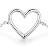 Aurelie Gi JANE 14k White Gold Open Heart Bracelet