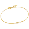 Ania Haie 14k Yellow Gold Magma Natural Diamond Bar Bracelet