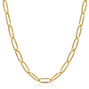 Ania Haie Gold-plated Sterling Silver Paper Clip Link Chunky Chain Necklace