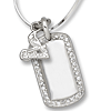 Sterling Silver St. Louis Cardinals Mini Dog Tag Necklace