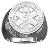 EMT Badge Ring - Sterling Silver