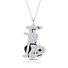 Sterling Silver Handstanding Snoopy Necklace