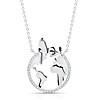Sterling Silver Snoopy's World Necklace
