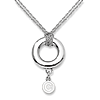 Sterling Silver 16in Chicago Cubs Halo Necklace