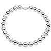 Sterling Silver 16mm Bead Necklace