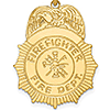 14k Yellow Gold Firefighter Fire Dept Eagle Pendant